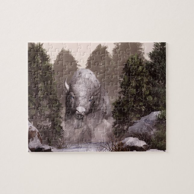 Puzzle Buffalo blanc (Horizontal)