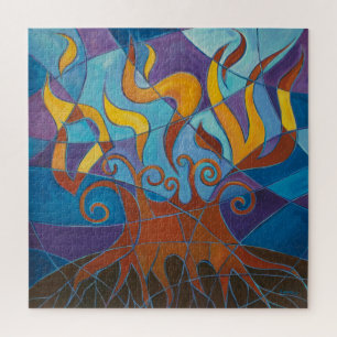 Puzzle Buisson Ardent Mosaïque