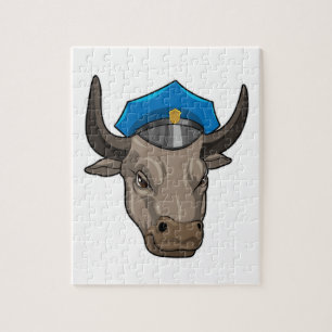 Puzzle Bull agent de police Police