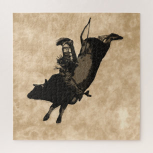 Puzzle Bull Riding Hero- Rodeo Event