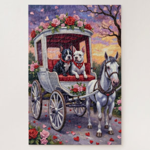 Puzzle Bull Terrier Chien Saint-Valentin