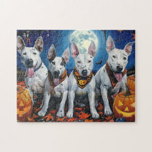 Puzzle Bull Terrier Halloween Éffrayant