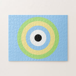 Puzzle Bullseye combiné vert par Shirley Taylor