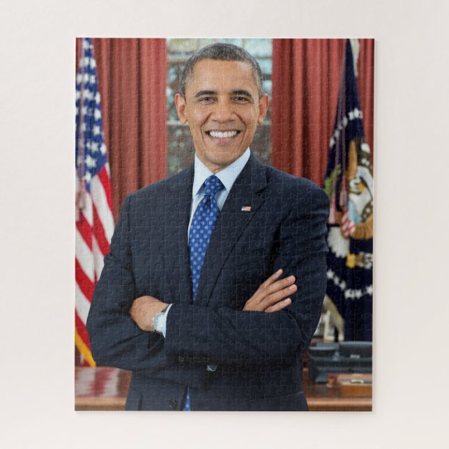 Puzzle Bureau ovale officiel Portrait Président Obama (Vertical)