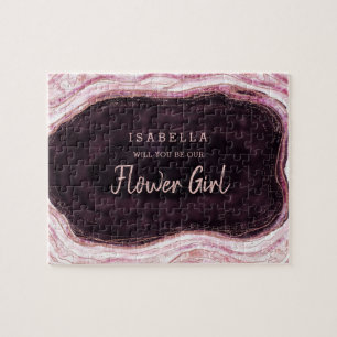 Puzzle Burgundy Geode Soyez Notre Proposition Flower Girl