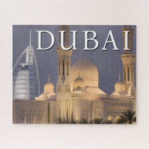 Puzzle Burj al Arab   Mosquée du soir Dubaï