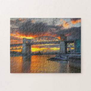 Puzzle Burrard Street Bridge Vancouver.