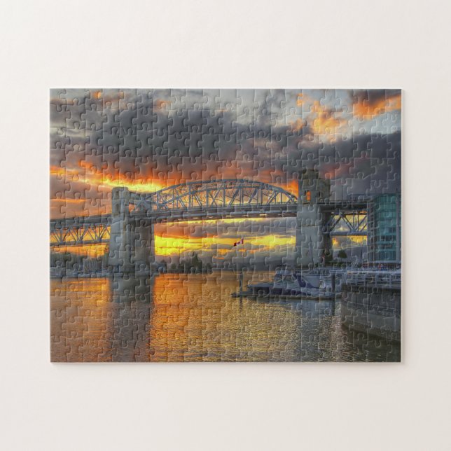 Puzzle Burrard Street Bridge Vancouver. (Horizontal)