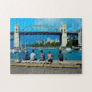 Puzzle Burrard Street Bridge Vancouver.