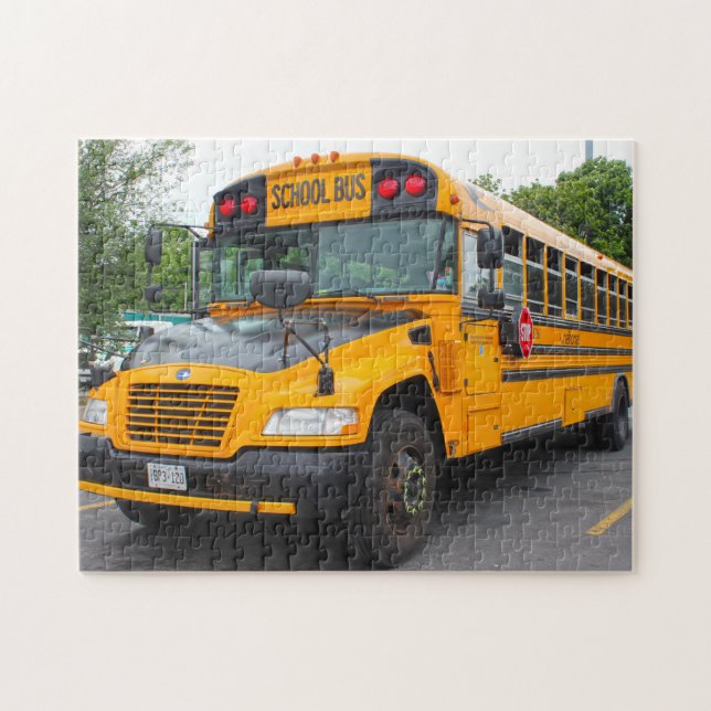 Puzzle Bus scolaire Montréal. (Horizontal)