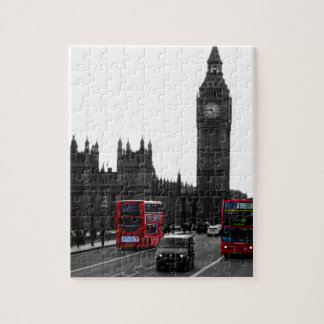 Puzzle bus touristique rouge et Big Ben de Londres