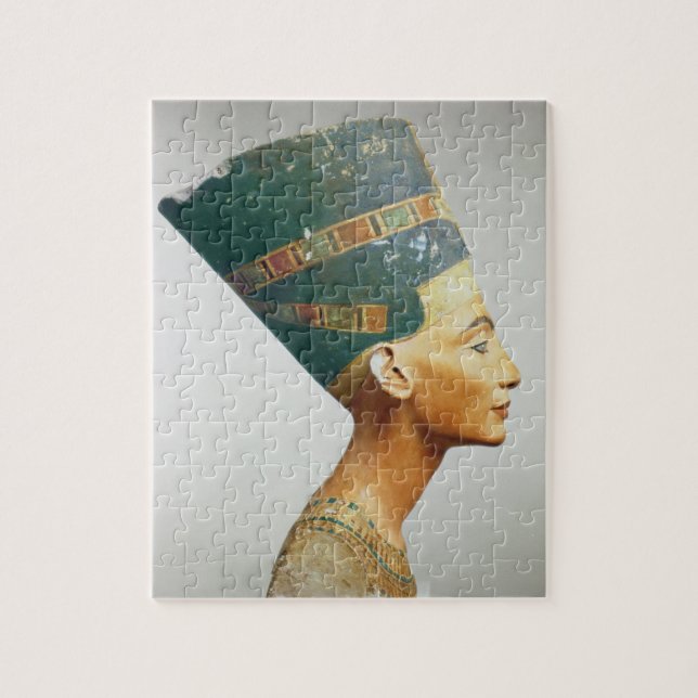 Puzzle Buste de la Reine Nefertiti, vue de côté, du studi (Vertical)