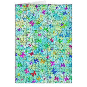 Puzzle Butterflies und Daisies-Colorful von ST. Ay