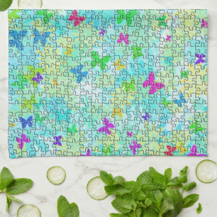 Puzzle Butterflies und Daisies-Colorful von ST. Ay Küchentuch