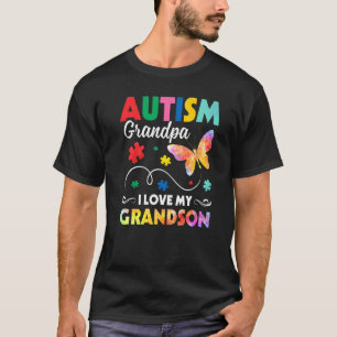 Puzzle Butterfly Autismus Opa I Liebe mein Großvat T-Shirt