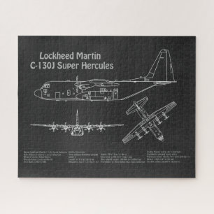 Puzzle C-130 Hercules - Plan directeur de l'avion PD