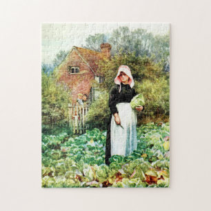 Puzzle Cabages coupés par Helen Allingham