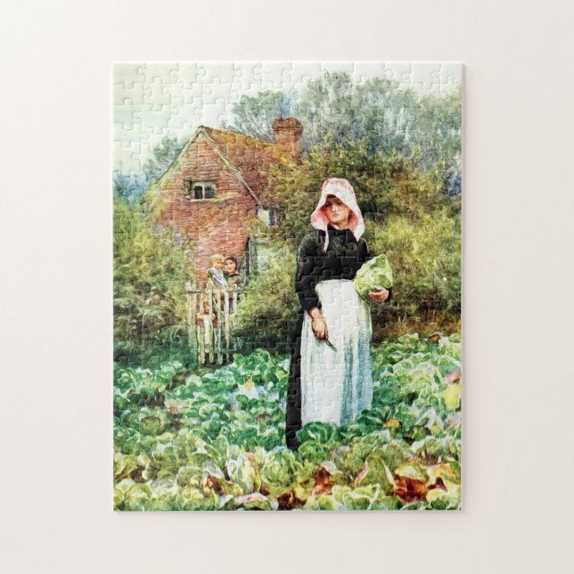 Puzzle Cabages coupés par Helen Allingham (Vertical)
