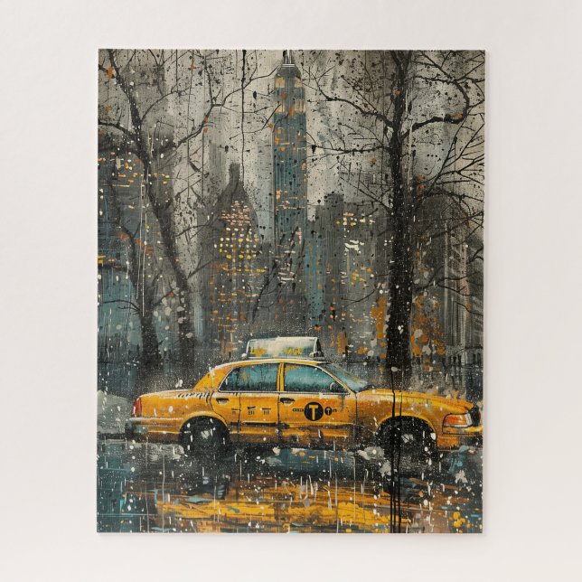 Puzzle Cabine jaune NYC II (Vertical)