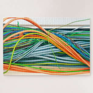 Puzzle Câbles électriques Câbles colorés 1000 pièces