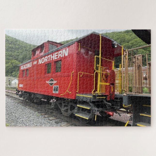Puzzle Caboose rouge (Horizontal)