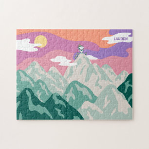 Puzzle cacahuètes   Snoopy & Troop Randonnée la montagne