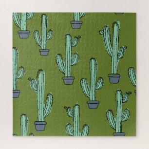 Puzzle Cactus en pots