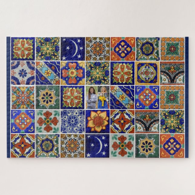 Puzzle Cadeau CACHÉ FAMILLE PHOTO Mexique Carrelag (Horizontal)