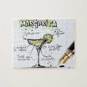 Puzzle Cadeau de cocktail de boissons de margarita