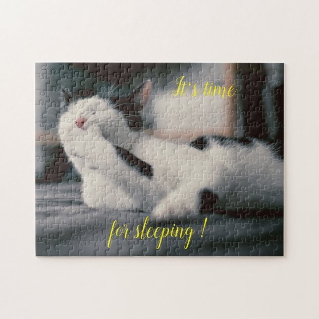 Puzzle Cadeau de conception de chat populaire (Horizontal)