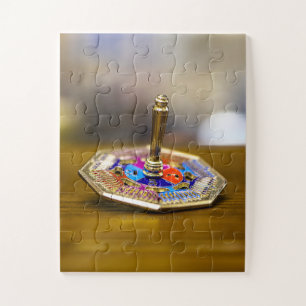 Puzzle Cadeau de dreidel de Hanukkah SlipperyJoe à base o