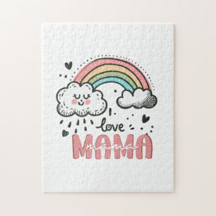 Puzzle Cadeau de la fête des mères J'aime maman