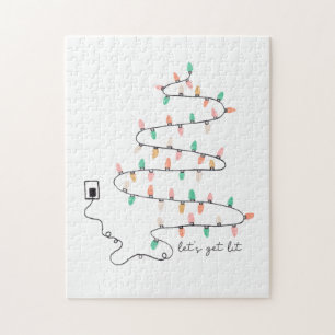 Puzzle Cadeau de Noël laissez s'éclairer