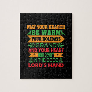 Puzzle Cadeau de Noël Que Votre Coeur Soit Chaud