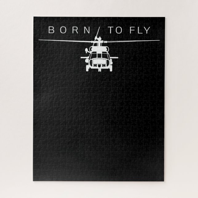 Puzzle Cadeau de pilote d'hélicoptère de l'aviation milit (Vertical)