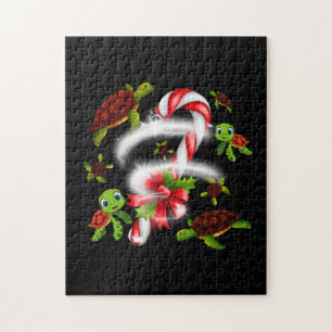 Puzzle Cadeau de tortue Turtle Candy Sweet Christmas
