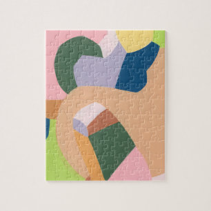 Puzzle Cadeau de vacances unique d'art abstrait par blocs