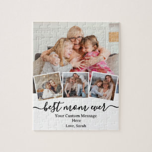 Puzzle Cadeau "Meilleure maman jamais" avec photos et mes