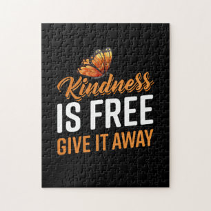 Puzzle Cadeau Papillon La Gentillesse Est Libre Donne-L