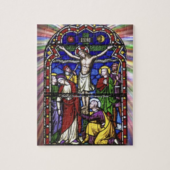 Puzzle Cadeau Personnalisable Pour Verre De Prêtre Jigsaw (Vertical)