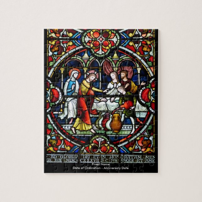 Puzzle Cadeau Personnalisable Pour Verre De Prêtre Jigsaw (Vertical)