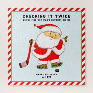 Puzzle Cadeau personnalisé pour joueur de hockey