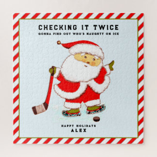 Puzzle Cadeau personnalisé pour joueur de hockey