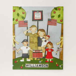 Puzzle Cadeau pour enfants patriotiques