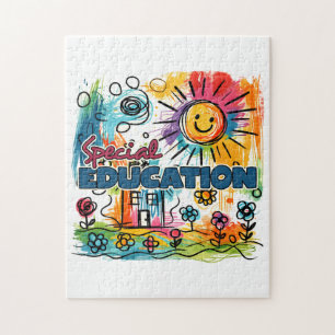 Puzzle Cadeau pour enseignant Éducation spécialisée