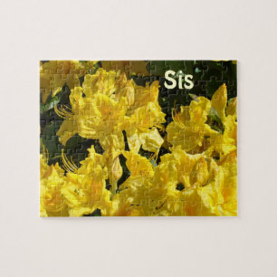Puzzle Cadeau pour sœur Fleur de Rhododendron Jaune puzzl