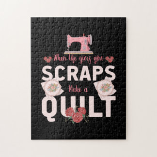 Puzzle Cadeau Quilter | Quand la vie vous donne des reste