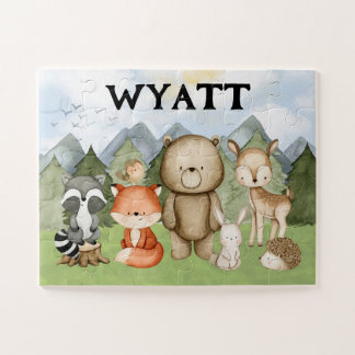 Puzzle Cadeau Woodland pour les garçons, Woodland personn
