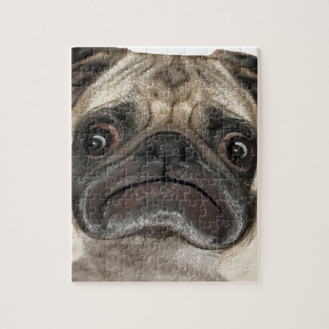 Puzzle Cadeaux Grumpy Puggy (Vertical)