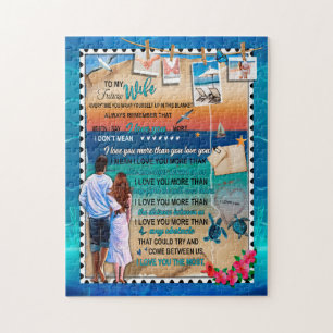 Puzzle Cadeaux pour femme Lettre à ma femme amour de mo